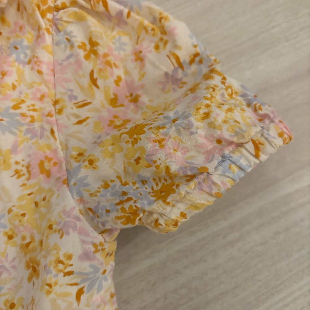 OshKosh B'gosh Floral Toddler Dress in Yellow and Pink 3T Spring Summer Easter - Picture 5 of 8